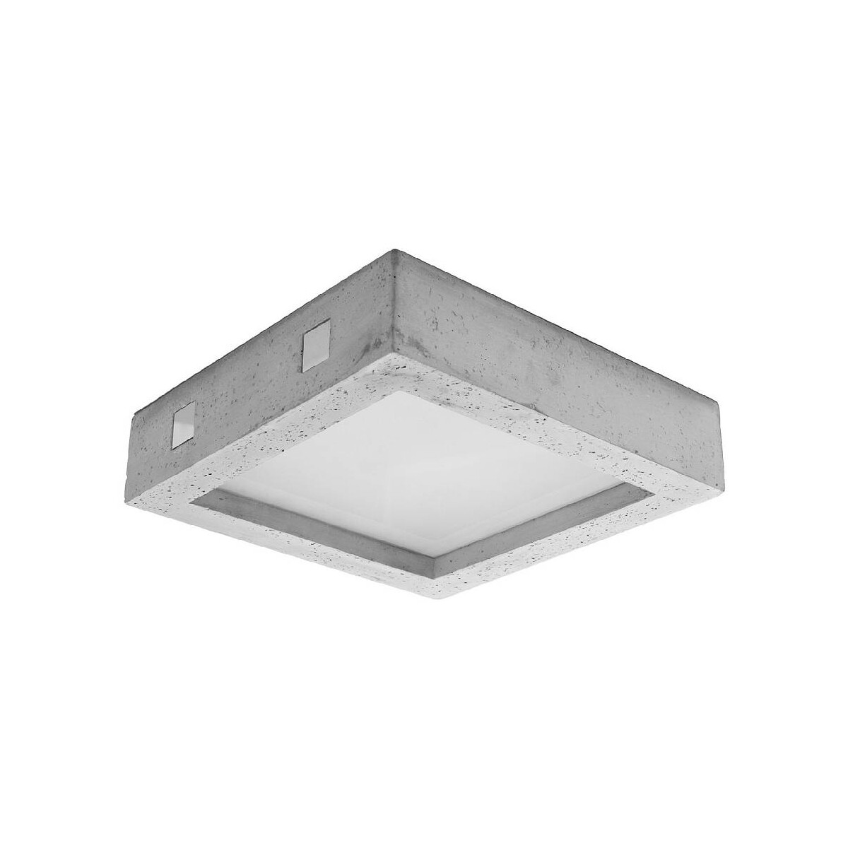 5903282715806 - Sollux - SL0995 Deckenleuchte riza beton l 33cm b 33cm h 8cm LED 22W