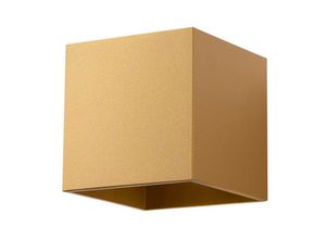 5903282735415 - Sollux - SL1183 Wandleuchte quad G9 1 x 8W Stahl gold L10cm B125cm H10cm dimmbar