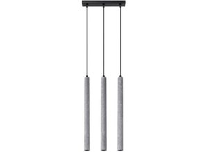 5903282742482 - SL1272 Hängeleuchte pastelo G9 3 x 8W Beton grau L30cm B35cm H110cm dimmbar - Sollux