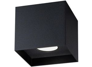 5903282742574 - SL1277 Deckenleuchte hati GU10 1 x 10W Aluminium schwarz L12cm B12cm H11cm dimmbar - Sollux