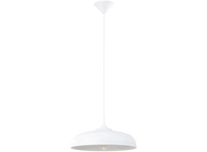 5903282772823 - SL1329 Hängeleuchte gina E27 1 x max15W led Stahl weiß H74cm Ø38cm dimmbar - Sollux