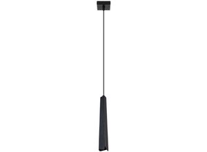 5903282775107 - SL1400 Hängeleuchte prysm 1 G9 1 x max8W led Stahl schwarz H120cm Ø8cm dimmbar - Sollux
