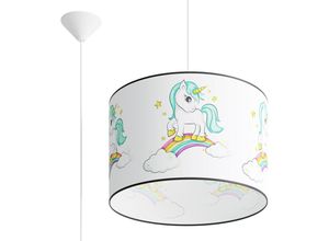 5903282776432 - SL1413 Hängeleuchte Kinderzimmerleuchte unicorn 40 E27 1 x max15W led pvc mehrfarbig H95cm Ø40cm dimmbar - Sollux