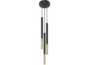 5903282798939 - SL0893 Pendelleuchte mozaica 3P schwarz Gold l 20cm b 20cm h 90cm G9 40W dimmbar - Sollux