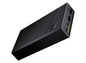 5903317229919 - PowerPlay20 Powerbank 20000 mAh Quick Charge LiPo Schwarz Statusanzeige - Green Cell