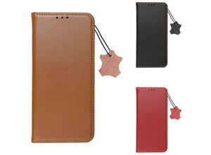 5903396213670 - Cofi 1453 - Smart Pro Echt Leder Hülle Tasche kompatibel mit iPhone 15 Braun