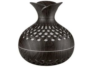 5903396276064 - LED-Luftbefeuchter Aromatherapie Diffusor mit bunter Flamme Krugoptik für Zuhause Büro Braun