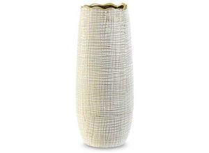 5903571194589 - Selma Dekorative Vase (Fi) 14x33 Cm Weiss