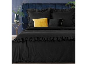 5903571349491 - Venus Satin-Bettwäsche-Set 220 X 200 Cm Schwarz