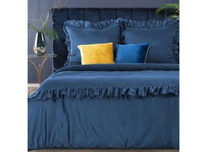 5903571349538 - Venus Satin-Bettwäsche-Set 220 X 200 Cm Dunkelblau