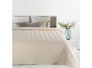 5903571373267 - Bettkopf aus Leinen 3 Stück 170 x 210 cm Creme