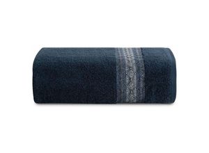 5903571392626 - Handtuch 70x140 Malika marineblauer Frottee 500g m2 Eurofirany