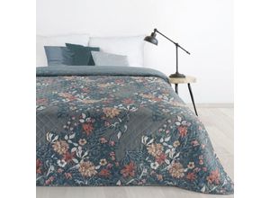 5903571599667 - Bettkopf D91 Blume 05 220 X 240 Cm Dunkelminze