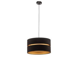 5903689180283 - Hängeleuchte Duo schwarz gold Ø40cm 1-flammig