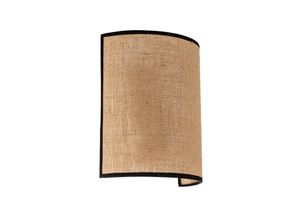 5903689183338 - Wandleuchte Jute&black naturbraun halbrund