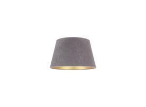 5903689185325 - Lampenschirm Cone Höhe 18 cm grau gold