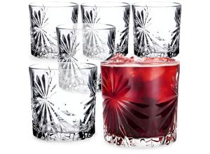 5903699406458 - Trinkgläser 6er Set Wassergläser Saftgläser aus Glas Gläser für Wasser Drink Saft Party - Kadax