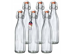 5903699423493 - Universale Flasche mit Bügelverschluss dichte Bügelflasche vintage Glasflasche Trinkflasche - Kadax