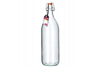 5903699423530 - Glasflasche Obstlikörflasche vintage Flasche aus Sodaglas transparente Bügelflasche Bügelv - Kadax