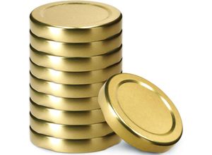 5903699437889 - Schraubdeckel fi53 mm für Einmachgläser 10 Stück Gold - Kadax