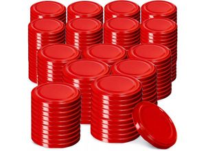 5903699438800 - Deckel für Gläser fi 66 mm 200 Stück Rot - Kadax