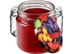 5903699444764 - Kleine Einmachgläser 200 ml Marmeladengläser fi66 mm Minigläser für Honig und Gewürze Luft - Kadax