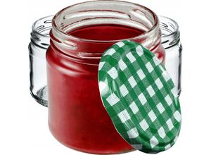 5903699445358 - Kadax - Kleine Einmachgläser 200 ml Marmeladengläser fi66 mm Minigläser für Honig und Gewürze Luft