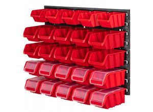 5903699468562 - Kadax - Werkstattregal 58x39cm Werkzeugwandregal aus robustem Kunststoff UV-Resistentes Lagersystem Erweiterbare Wandplatten Werkstattwandregal