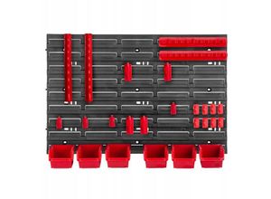 5903699468579 - Kadax - Werkstattregal 58x39cm Werkzeugwandregal aus robustem Kunststoff UV-Resistentes Lagersystem Erweiterbare Wandplatten Werkstattwandregal