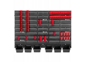 5903699468586 - Kadax - Werkstattregal 58x39cm Werkzeugwandregal aus robustem Kunststoff UV-Resistentes Lagersystem Erweiterbare Wandplatten Werkstattwandregal