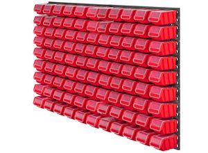 5903699469026 - Werkstattwandregal Werkstattregal für Garage Rot 99 Stück 117x78 cm - Kadax