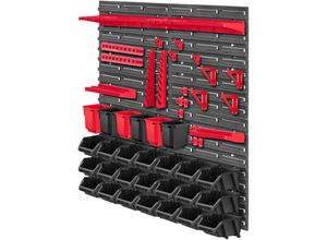 5903699469101 - Werkstattwandregal Werkstattregal für Garage Schwarz 50 Stück 78x78 cm - Kadax