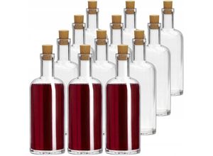 5903699469972 - Glasflasche mit Korken 700ml Flasche aus Natrium-Calcium-Glas leere Schnapsflaschen Likörfl - Kadax