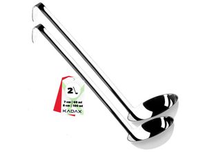 5903699474709 - Suppenkelle aus hochwertigem Edelstahl Schöpflöffel mit Halter Soßenlöffel mit langem und er - Kadax