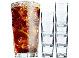 5903699484265 - Trinkgläser Cocktailgläser aus robustem Glas Spülmaschinenfeste Longdrinkgläser Universalgl - Kadax