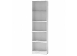 5903760903619 - Roe Furniture - Bücherregal Regal Holzregal Standregal Wandregal Büroregal 182x40cm weiß (en)