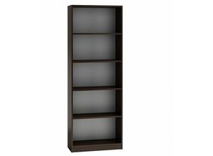 5903760903817 - Roe Furniture - Bücherregal Regal Holzregal Standregal Wandregal Büroregal 180x60x24cm Wenge