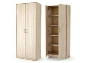 5903760930004 - Roe Furniture - Mehrzweckschrank Kommode Kleiderschrank Stauraumkommode Sonoma hoch 180cm