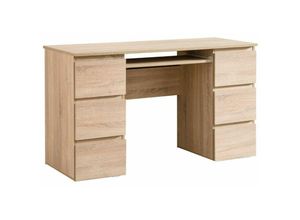 5903760931810 - Roe Furniture - Computertisch Schreibtisch Laptoptisch Büromöbel Bürotisch Arbeitstisch Sonoma