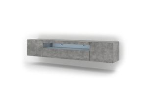 5903769716470 - Bim Furniture - TV-Schrank aura 200 cm hängend oder stehend beton + led