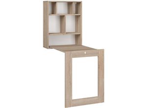 5903769717156 - Bim Furniture - Klappbarer Wandhängeschreibtisch tilt sonoma eiche