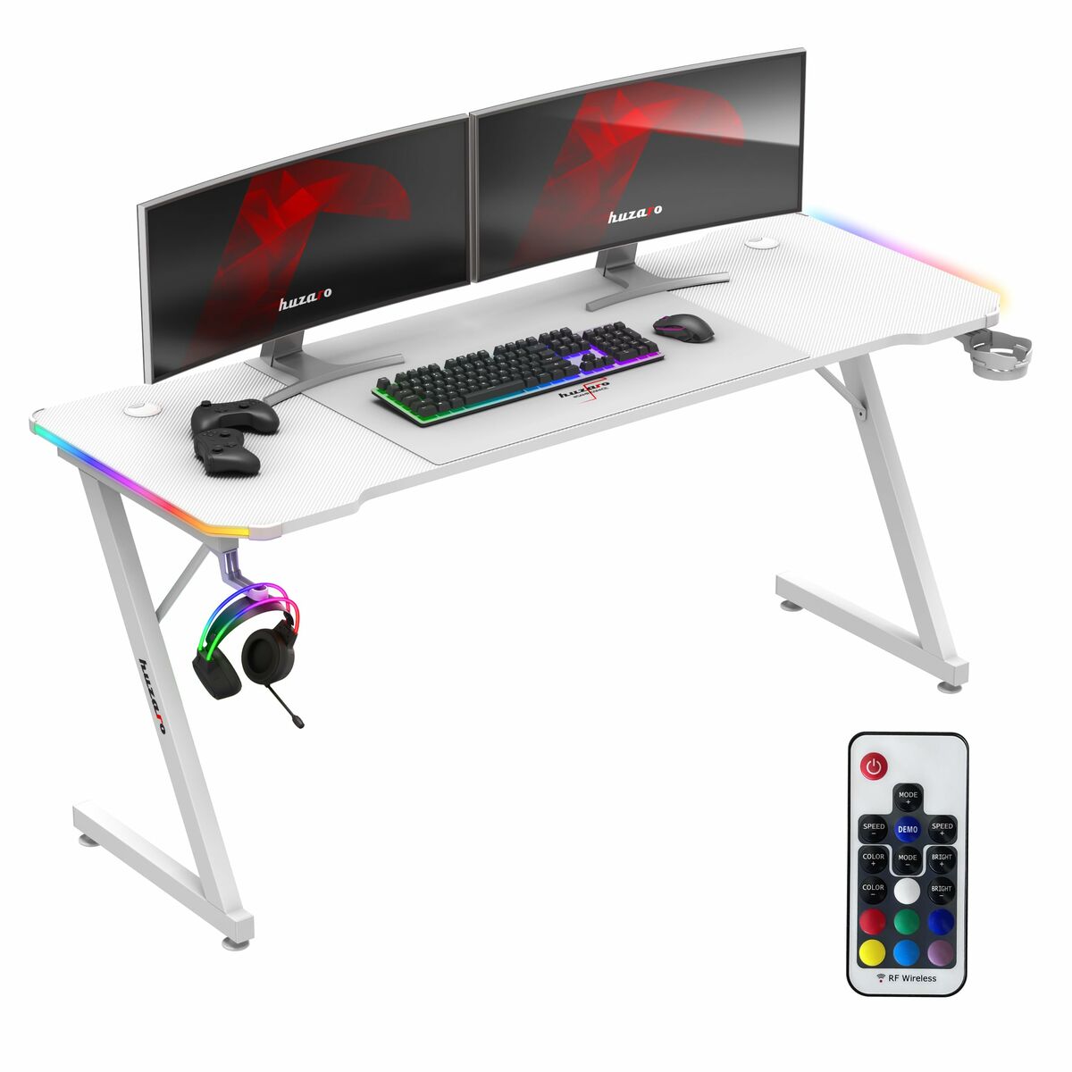 5903796016260 - Schreibtisch HZ-Hero 48 RGB White Weiß