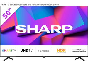 5903802465884 - G (A bis G) SHARP LED-Fernseher 4T-C50FK2EL2NB Fernseher schwarz LED Fernseher