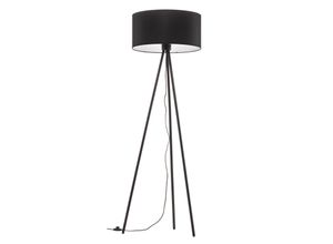 5903839982804 - Stehlampe Corralee Dreibein Stoffschirm schwarz