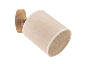 5903839989919 - Wandleuchte Canvas beige Textilschirm Ø 13cm