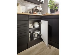 5903867537038 - Bega Bbk Bad Und Küche - Eckschrank jazz Küchenschrank Ergänzung über Eck schwarz matt ca 98 x 87 x 62 cm