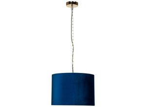 5903938027819 - Zumaline Lighting - Zumaline inga Zylindrische Pendel-Deckenleuchte Blau 1x E27