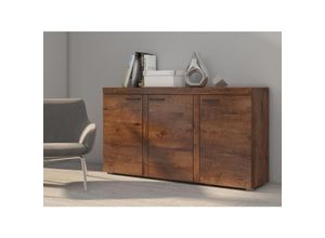 5903981082797 - Furnix - Sideboard rivay Anrichte Kommode 3 Türen 1488 cm 3F Eiche Lefkas