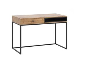 5903981087334 - Furnix - Schreibtisch relio 120cm PC-Tisch Arbeitsplatz Holz Eiche Artisan-Schwarz