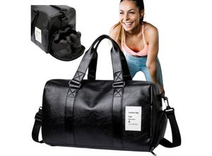 5904041107474 - Leder-Reisetasche für das Fitnessstudio – schwarz